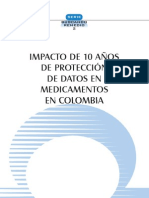 Cortés et al ‘12 Impacto de 10 años de protección de datos en medicamentos en Colombia