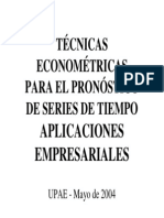 Tecnicas Econometricas - Series de Tiempo (ARIMA)