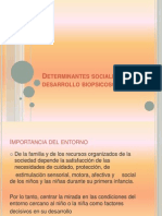 Determinantes Sociales en El Desarrollo Biopsicosocial