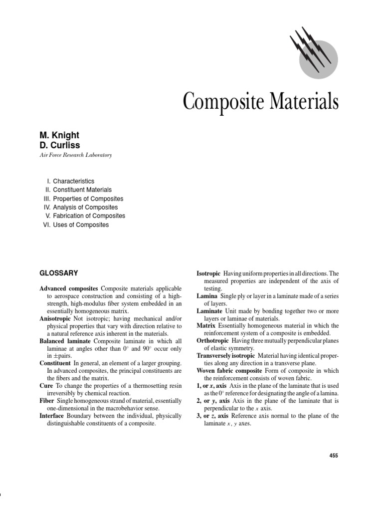 Overview of Composite Materials | PDF | Composite Material | Fiberglass