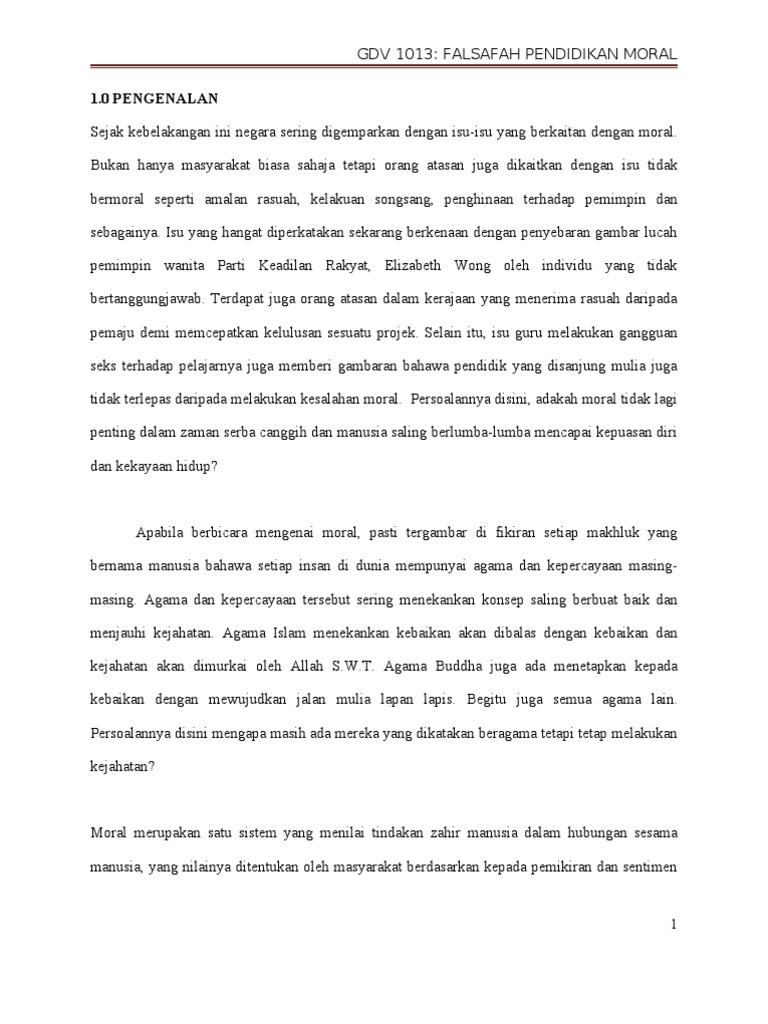 Teori Moraliti Dalam Pendidikan Pdf