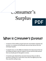 Consumer's Surplus