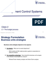 Management Control Systems: Class 2