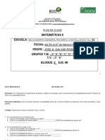 Plan de Clase de Matematicas II Del 24 Al 27 de Febrero 2014