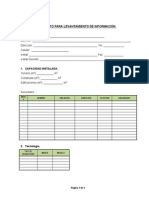 Levantamiento Formato