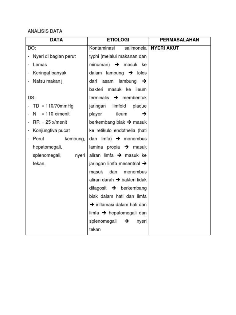 Analisis Data Nyeri Akut
