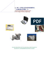 Manual of Civil Engineering Laboratory