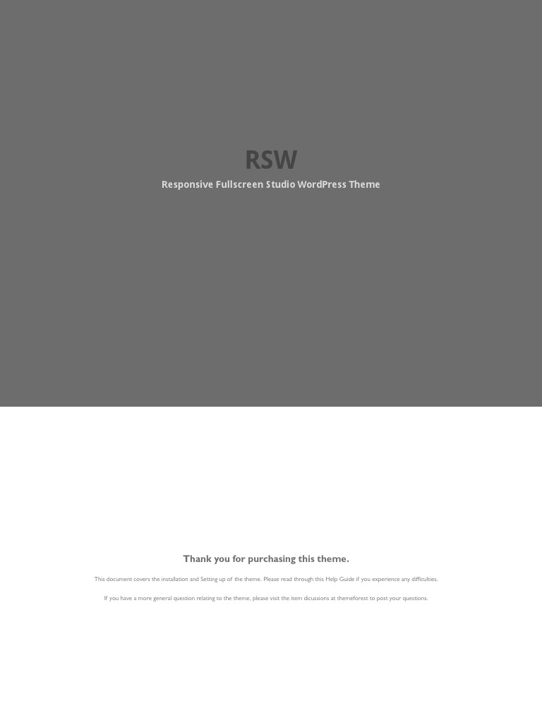 Rsw Help Guide Pdf Pdf Word Press Menu Computing