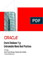 Presentation - Oracle Database 11g Unbreakable Meets Best Practices