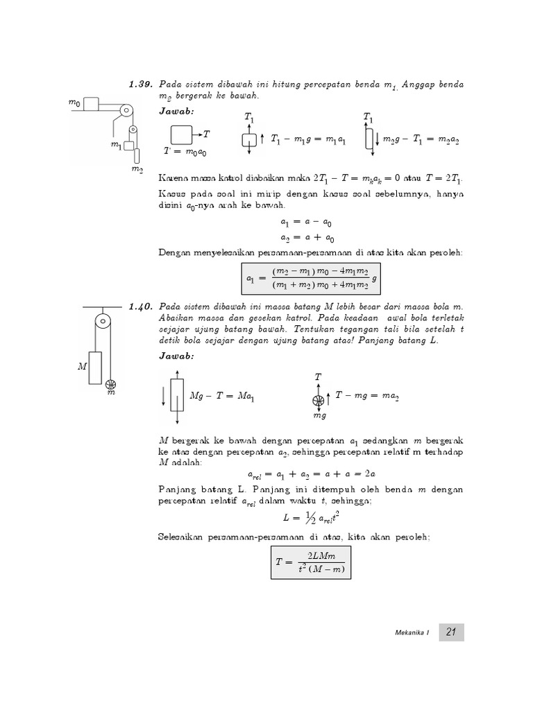 Soal dan Penyelesaian Olimpiade Fisika oleh Yohanes Surya