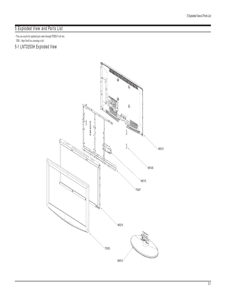 Samsung TV Exploded Views & Parts List | PDF | Hypertext | World Wide Web
