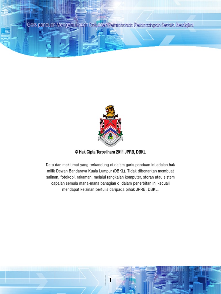 Dbkl Guidelines For Digital Submission 2011 Pdf