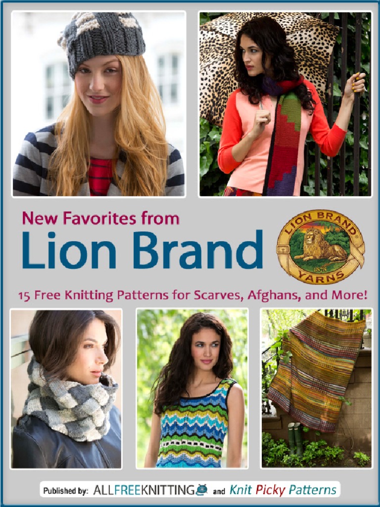 New Favorites From Lion Brand Free Knitting Patterns For Scarves ...