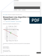 Bresenham Line Algorithm Using OpenGL and C++ - CSE ENGINEERS