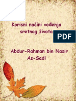 Korisni Načini Vođenja Sretnog Života - Abdur-Rahman Bin Nasir As-Sadi