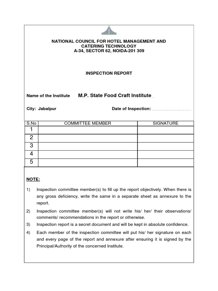 Inspection Report Format_new Washing Machine Kitchen Stove