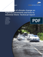 The Effects of Climate Change on Highway Pavements and How to Minimise Them