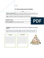 WORKSHEET UNIT 2: "We Are What We Eat" 2ºC Graders