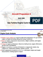 Aircraft Propulsion II: Gas Turbine Engine Cycle Analysis