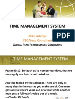 Time Management System: Mike Adebiyi CEO/Lead Consultant