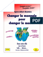 "Changer la monnaie pour changer le monde" - Dossier de présentation Conférences - Ateliers