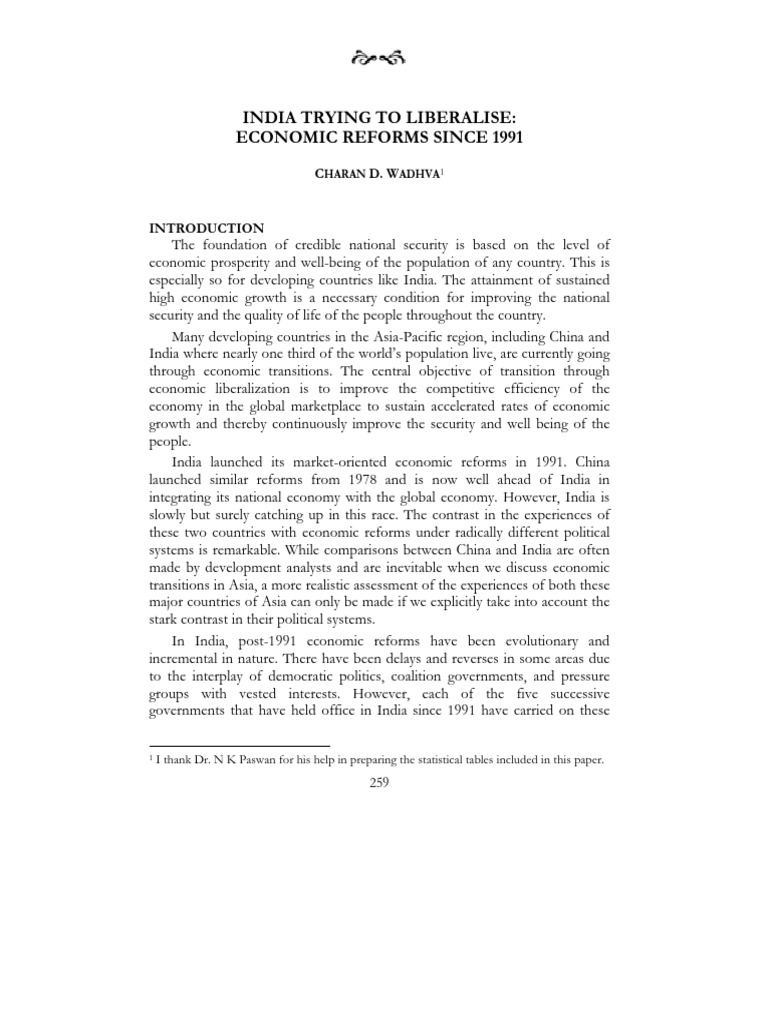 Economic Reforms Since 1991 | PDF | Chinese Economic Reform | Taxes