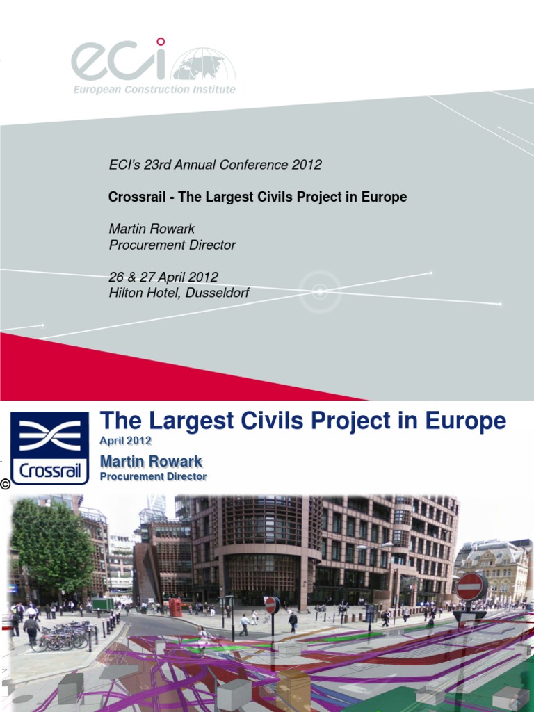 Crossrail Project Overview by Martin Rowark | PDF | Procurement | Business