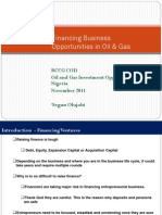 Financing for Oil and Gas COD Nov 2011