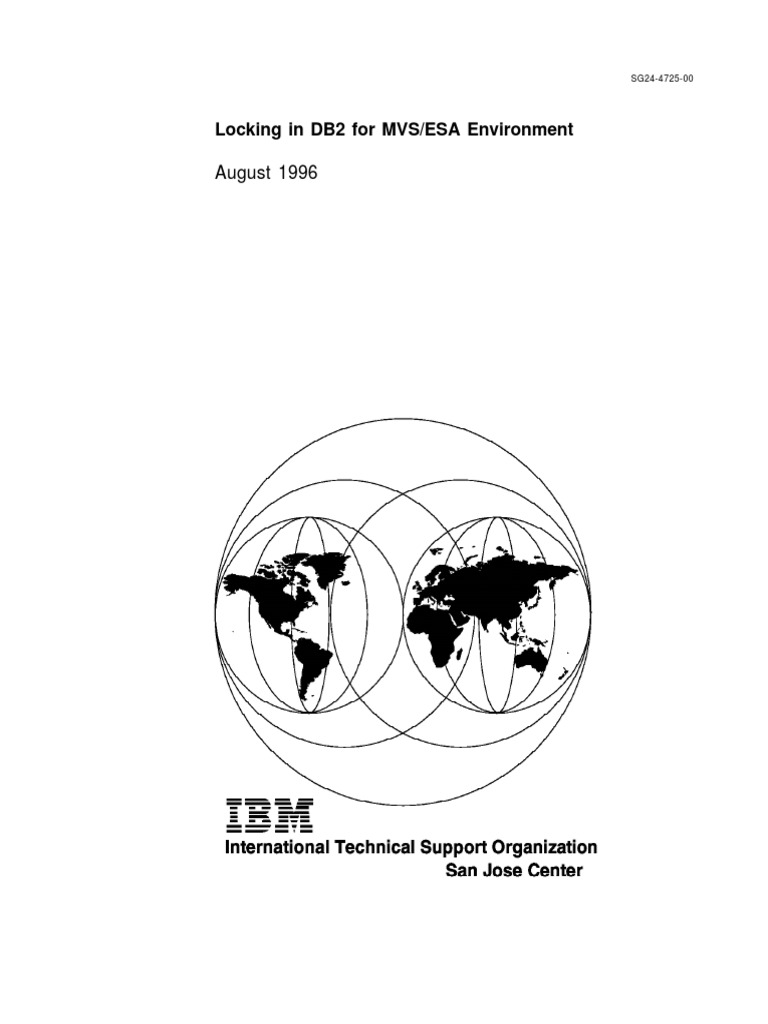 Sg244725Locking in DB2 For MVSESA Environment PDF Ibm Db2 Databases