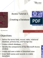 Access Tutorial 1 Creating A Database: First Course