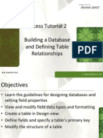 Access Tutorial 2 Building A Database and Defining Table Relationships