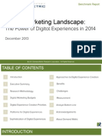 2014 Digital Marketing Landscape Benchmark Report