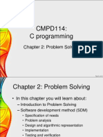 CMPD114: C Programming: Chapter 2: Problem Solving