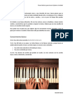 Pasos Básicos para Tocar El Piano o Teclado