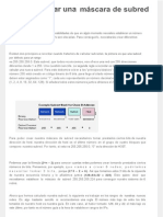 Como Calcular Una Máscara de Subred para TCP-IP PDF