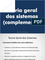 Teoria Geral dos Sistemas e suas aplicações