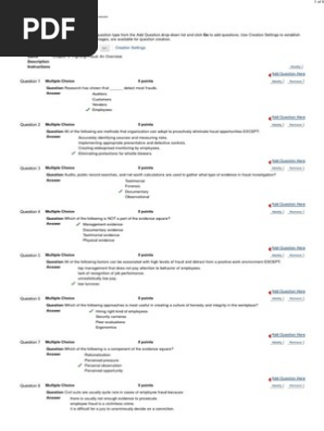 Fraud Examination 4th Chapter 3 Test Bank Fraud Whistleblower