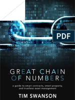 Great Chain of Numbers A Guide To Smart Contracts, Smart Property and Trustless Asset Management - Tim Swanson