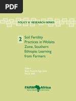 Download FARM-Africa Policy and Research Soil Fertility Practices in Wolaita Zone Southern Ethiopia Learning from Farmers by FARMAfrica SN21053876 doc pdf