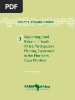 Download FARM-Africa Policy and Research Supporting Land Reform in South Africa Participatory Planning Experience in the Northern Cape Province by FARMAfrica SN21053894 doc pdf