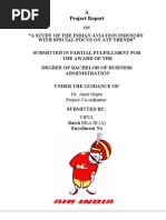 Download Project On Air India by ViPul SN21053942 doc pdf