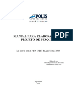 Manual para Elaboracao de Projeto de Pesquisa