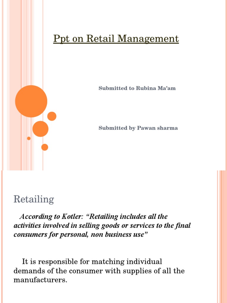 Overview of Retail Management Concepts | PDF | Retail | Economies