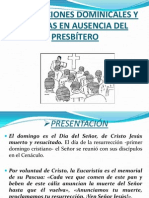 CELEBRACIONES DOMINICALES Y FESTIVAS EN AUSENCIA DEL PRESBÍTERO