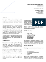 GO KART Design Report PDF