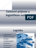 Cestovni Prijevoz U Logističkom Sustavu Prezentacija