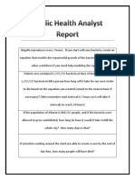 Public Health Analyst Report