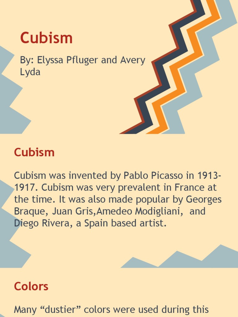 Understanding Cubism: Techniques & Colors | PDF | Cubism | Paintings