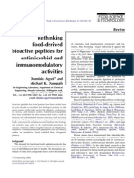 Food Derived Bioactive Peptides For Antimicrobial and Immunomodulatory Activites