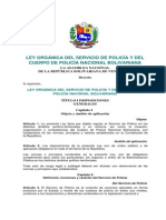 09. Ley Orgánica del Servicio de Policía y del Cuerpo de Policía Nacional Bolivariana (1)